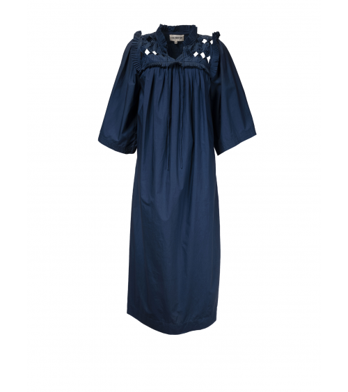 dentelle robe bleue