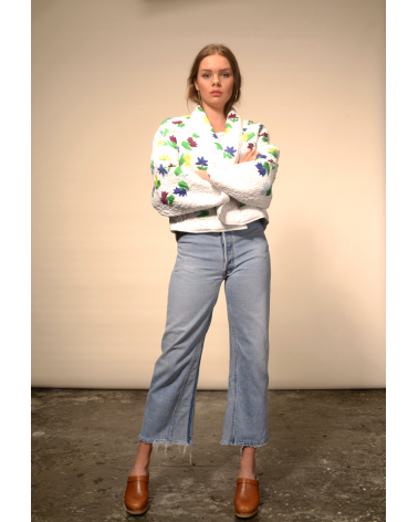 veste matelassé blanc