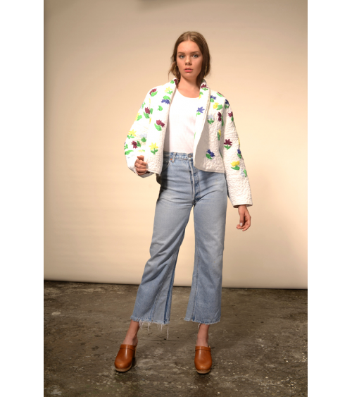 kimono matelassé fleur