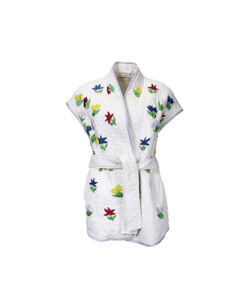 kimono blanc sans manches