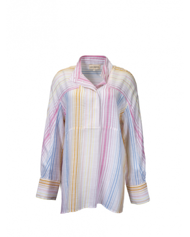 Chemise à rayure multicolore