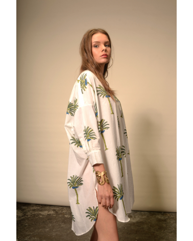 blouse oversize palmier