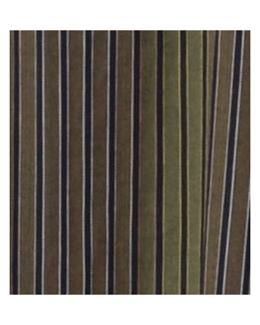 robe chemise à rayures kaki
