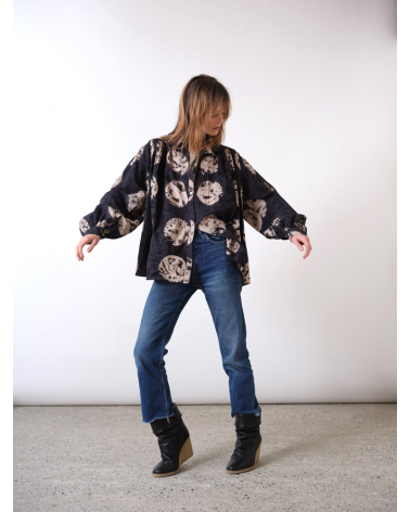 blouse en coton tie and dye