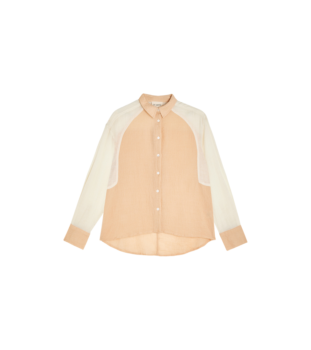 chemise en laine rose
