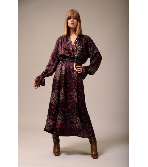 robe longue prune